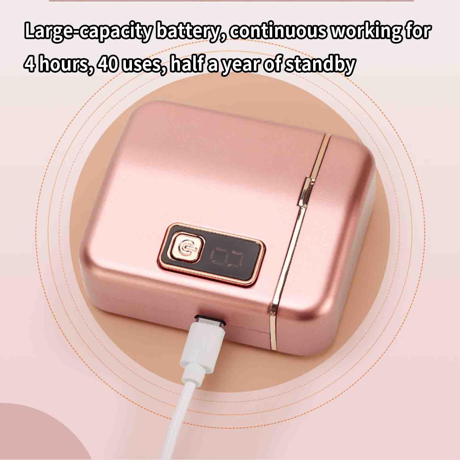 Electric Nail Clipper Automatic - Rechargeable Nail Trimmer for Adults & Seniors, Men & Women - Portable Fingernail File & Clipper (Black, 76x65x29mm) - Perfect for Travel, Home Use & Elderly Care