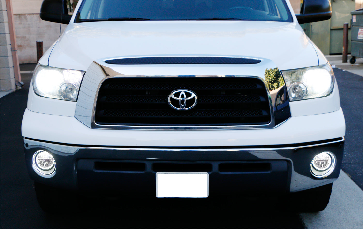 30W CREE LED Halo Ring DRL Fog Lights with Wiring Harness for Toyota Tundra Tacoma Sequoia Solara - Waterproof Off-Road Daytime Running Lights for Trucks & SUVs