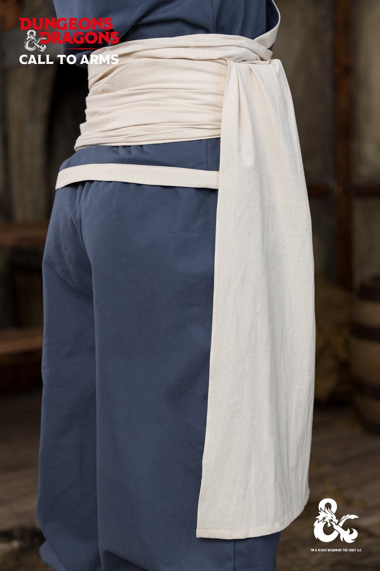 Dungeons & Dragons Monk Belt - Natural Leather Waistband for RPG & LARP Costumes - Perfect for Cosplay, Gaming & Fantasy Events