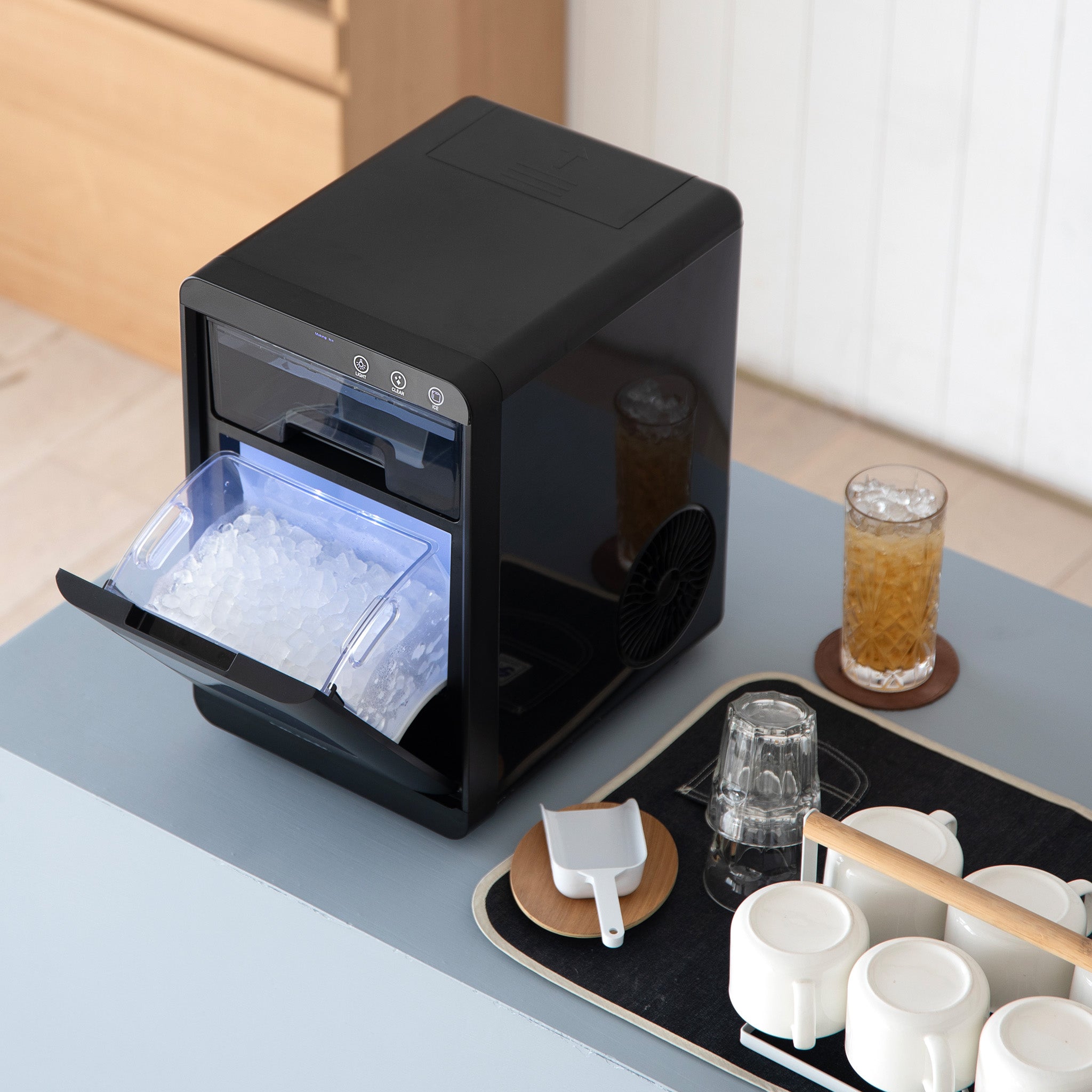 Newair® 44 lbs/24 Hours Countertop Nugget Ice Maker - Portable & Compact for Home, Office, RV, and Parties