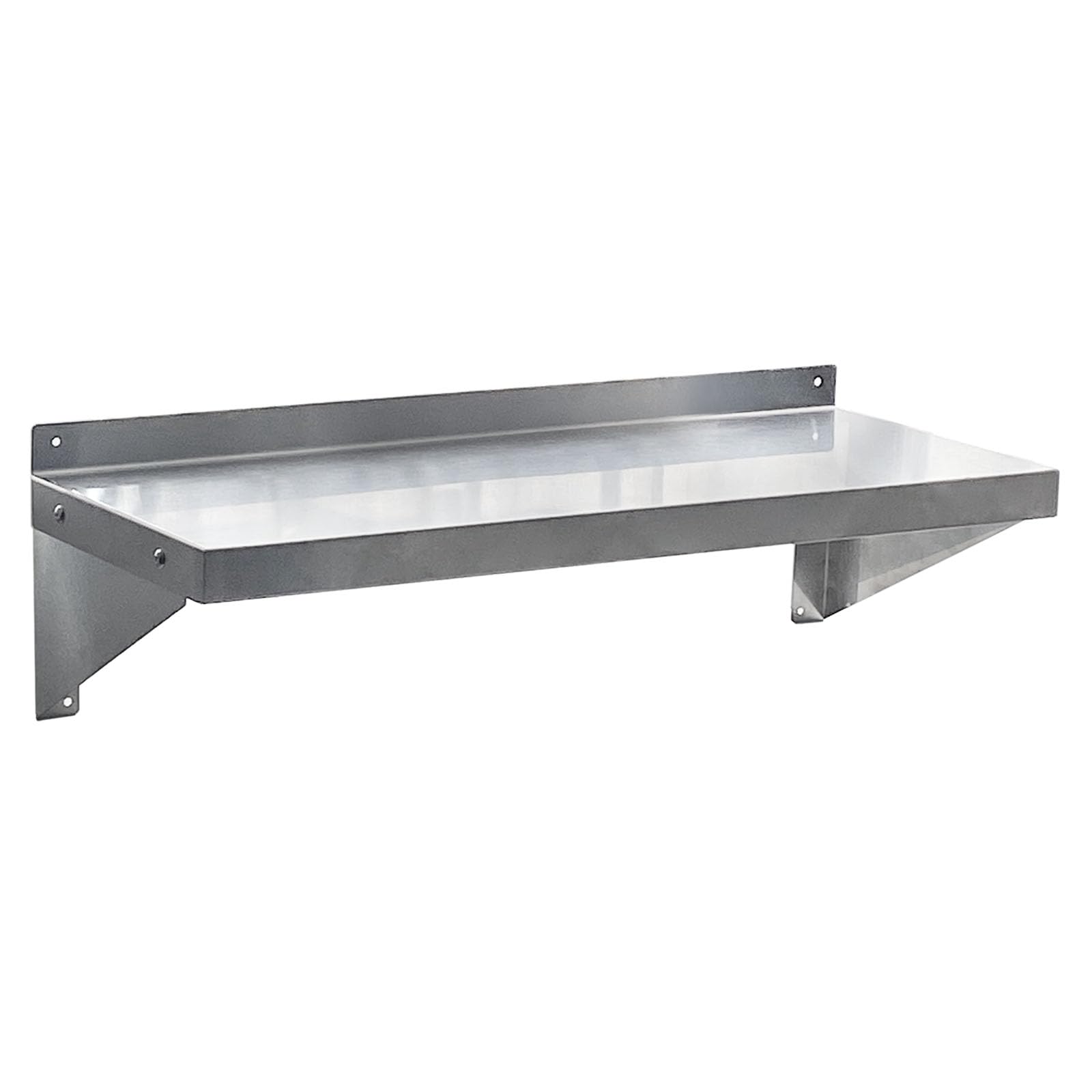 Premium 430 Stainless Steel Wall Shelf - NSF Certified Commercial Kitchen Shelf for Restaurants, Bars & Hotels - Heavy Duty 12