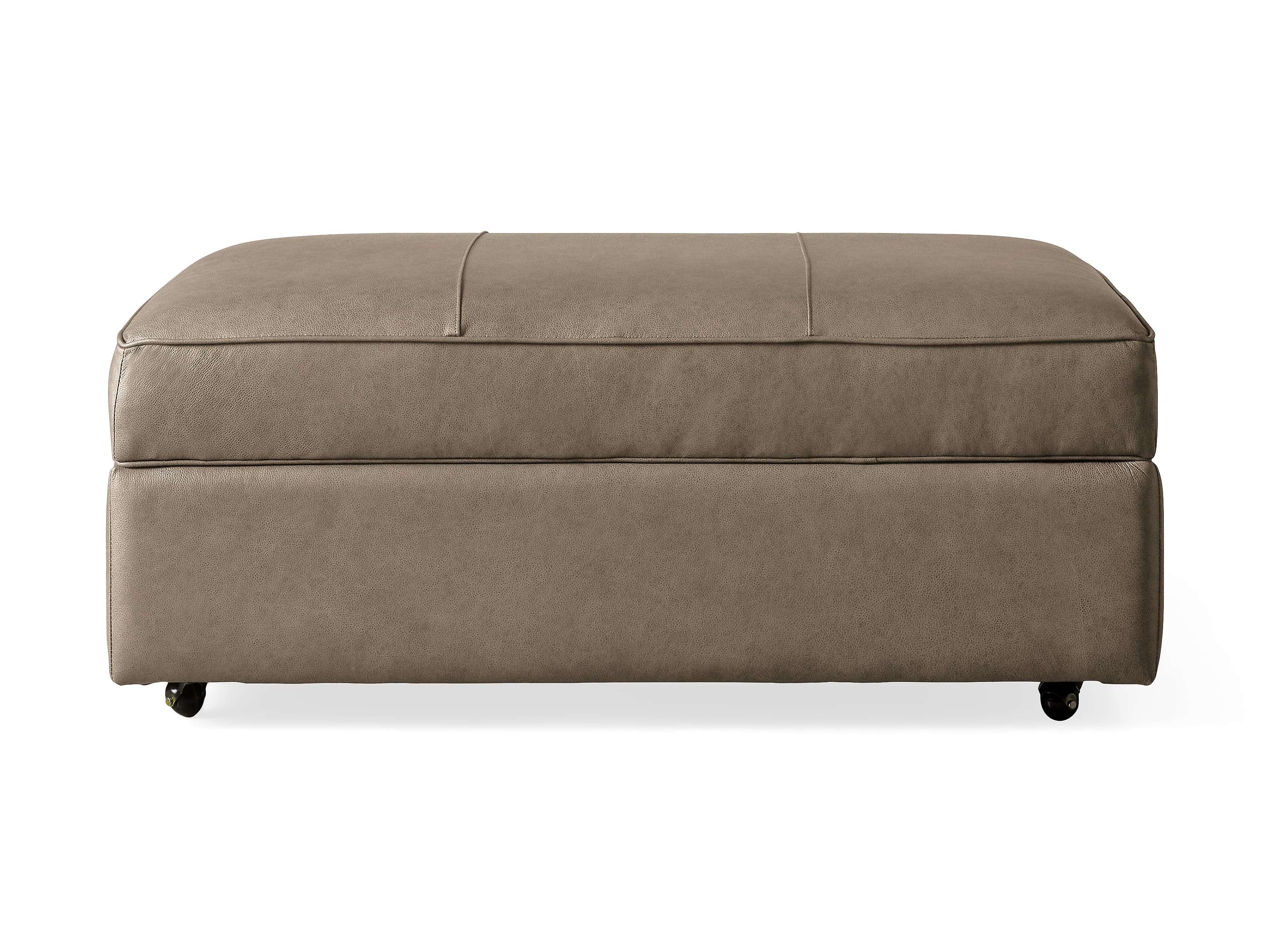 Premium Filmore Leather Storage Ottoman - Extra Large Footrest, Coffee Table & Hidden Storage Bench for Living Room, Bedroom & Office