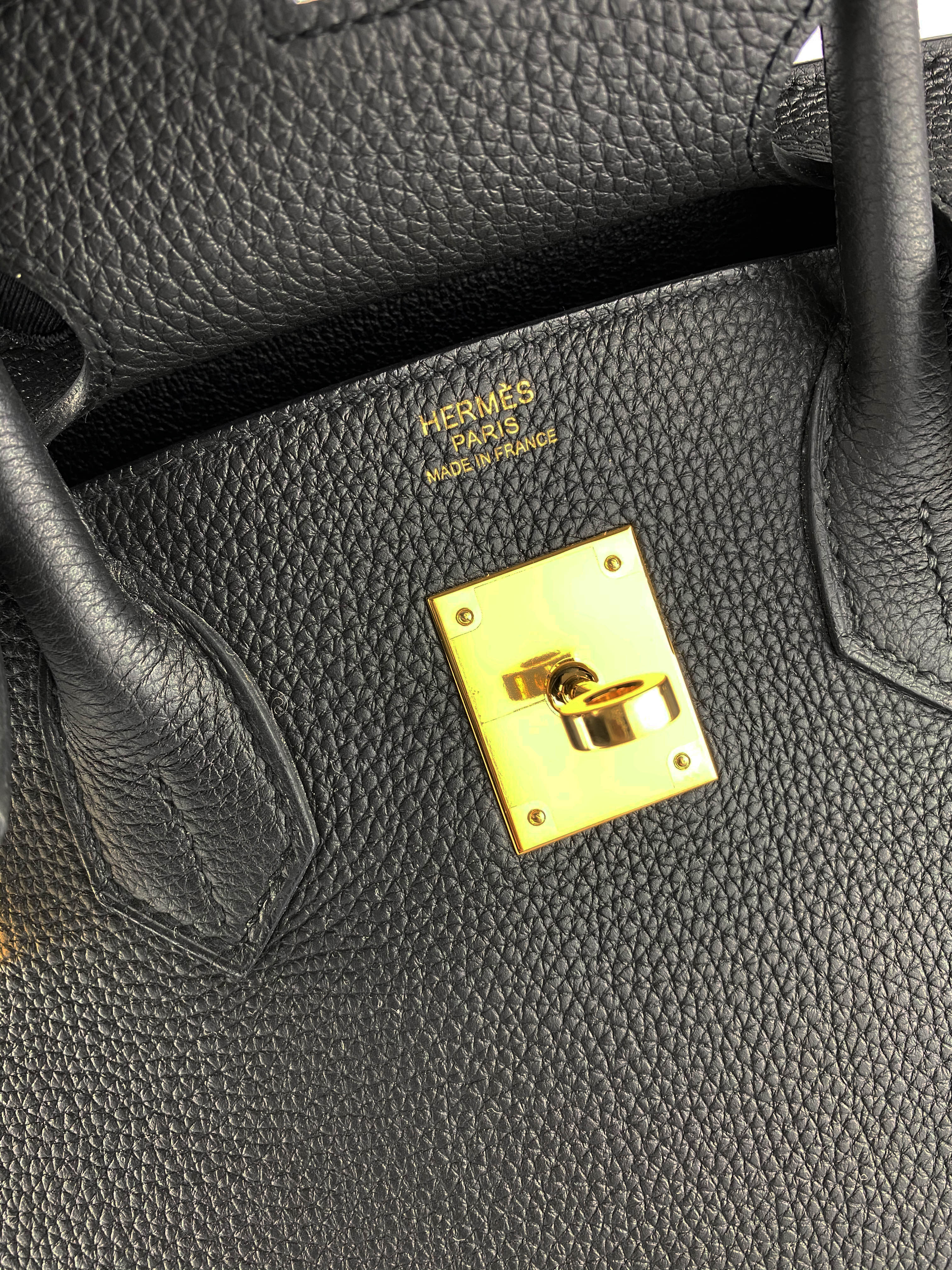 Authentic Hermes Birkin 30 Black Togo Leather Handbag - Luxury Designer Tote Bag for Women, Perfect for Work, Travel & Special Occasions