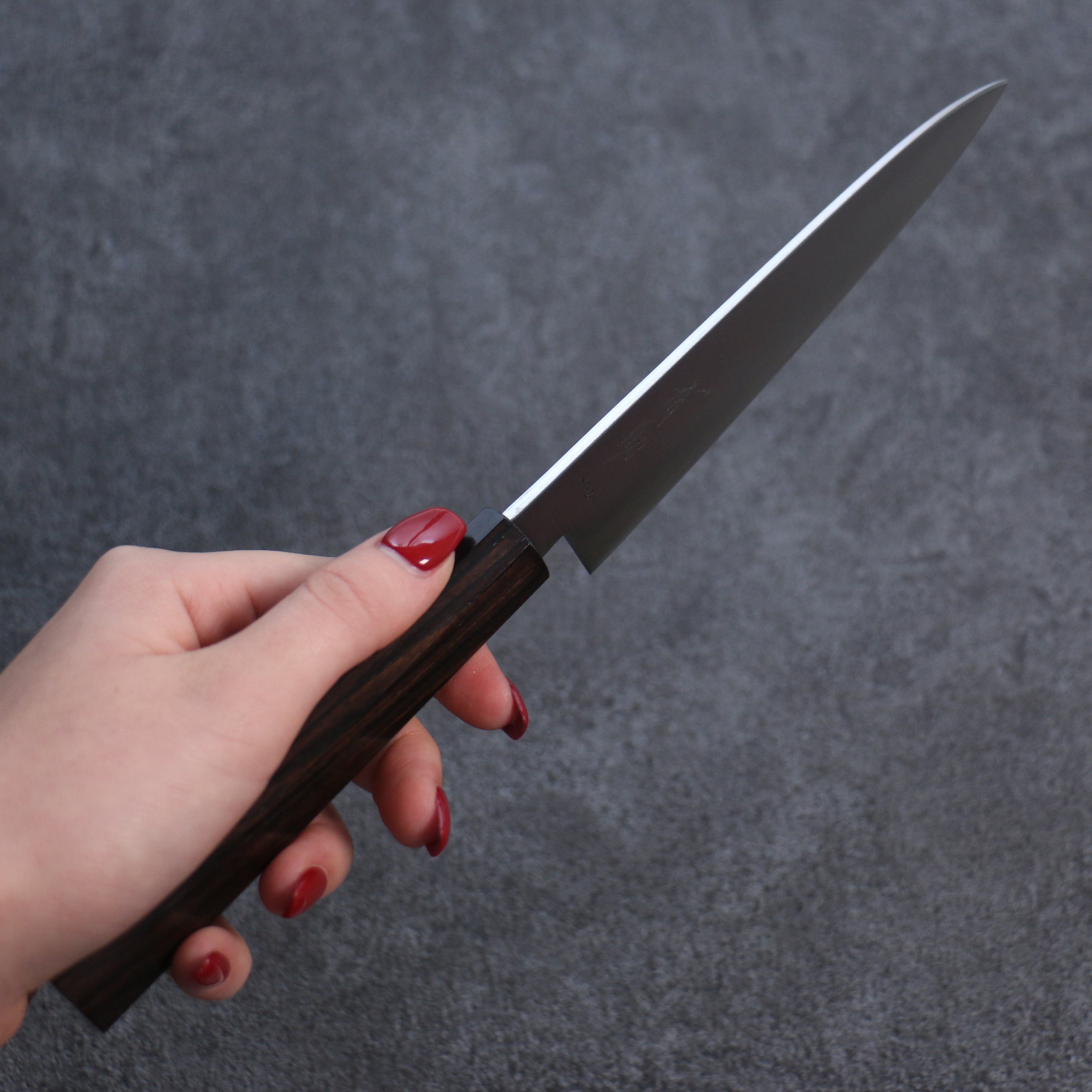 Premium Seisuke SG2 Petty Utility Knife 135mm - Japanese Stainless Steel Blade with Ebony Wood Handle - Perfect for Slicing, Peeling & Precision Kitchen Tasks