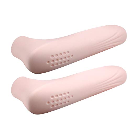 Dokpav 2-Pack Baby Proof Door Handle Covers - Soft Silicone Door Knob Protectors for Child Safety, Anti-Static & Non-Toxic (Pink) - Perfect for Homes with Toddlers & Childproofing Nursery Rooms
