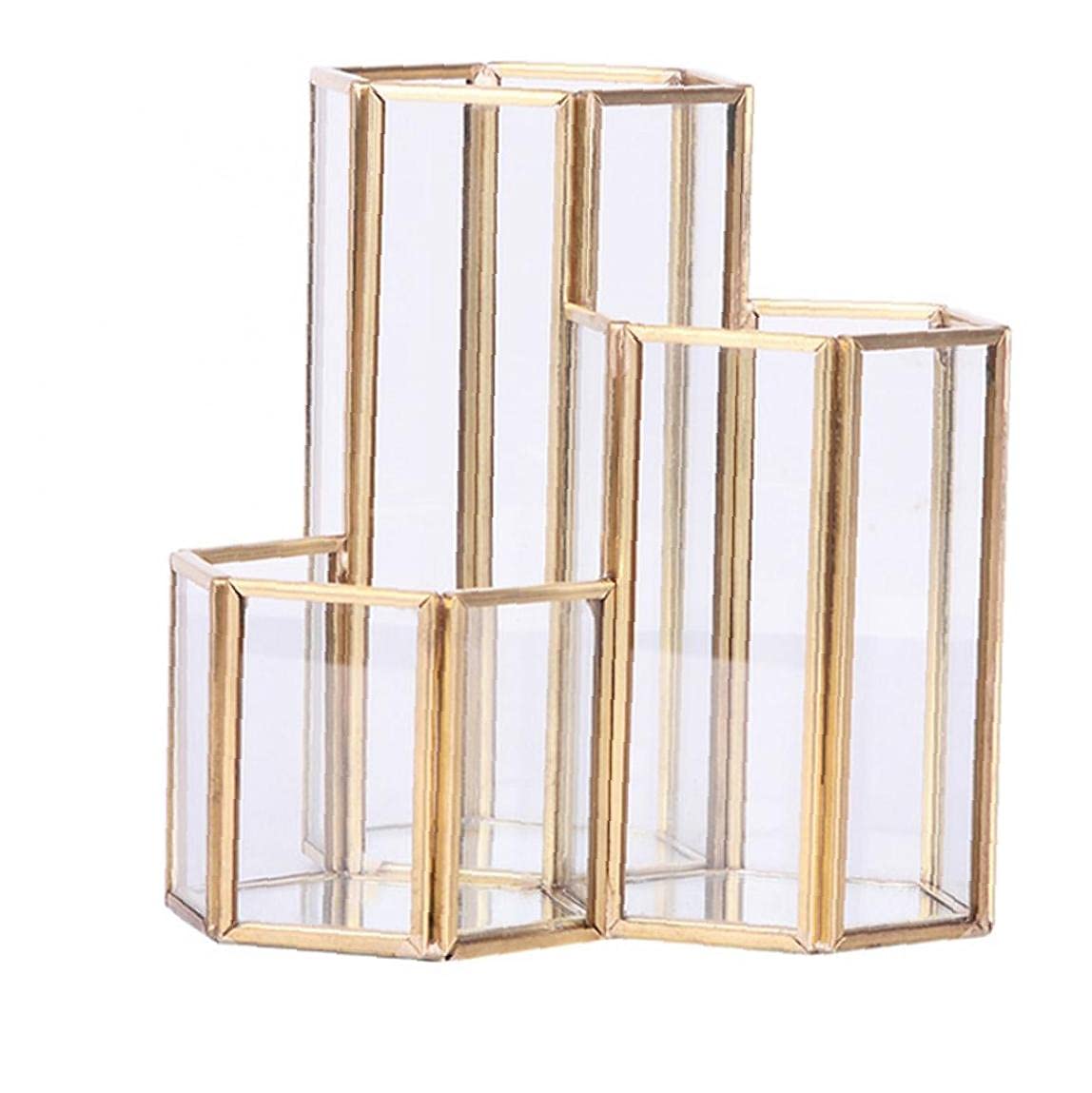 Hexagon Desktop Organizer - Multifunctional Stationery & Makeup Brush Holder for Office, Kitchen, and Home Storage | Perfect for Desk, Vanity, and Countertop Organization