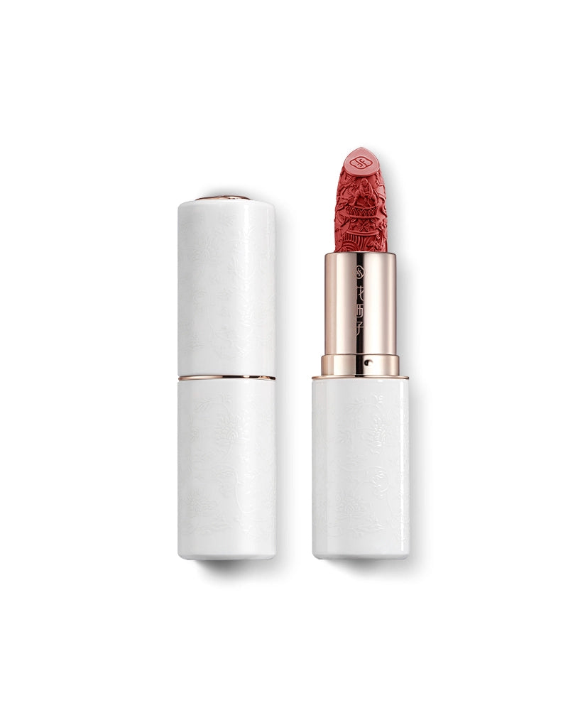 Blooming Rouge Porcelain Lipstick - Long Lasting Matte Lipstick with Hydrating Formula, Vegan & Cruelty-Free - Perfect for Everyday Wear, Date Night & Special Occasions