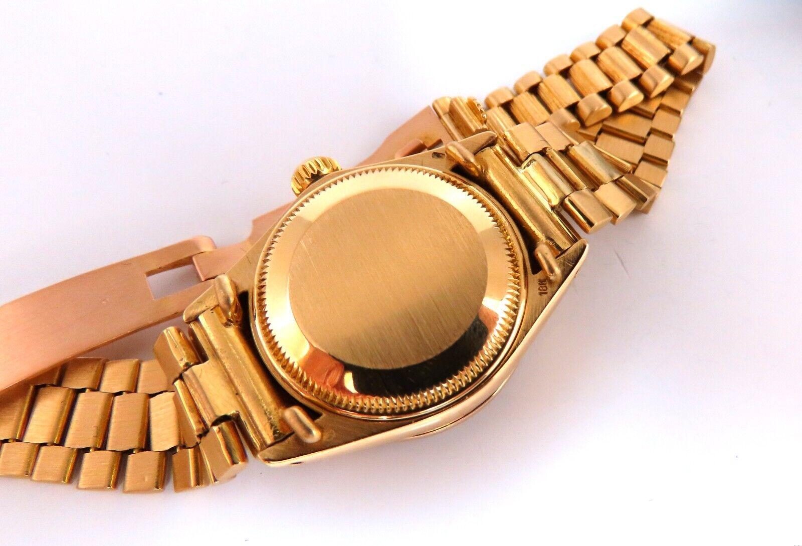 Vintage Rolex DateJust Ladies Watch 18K Gold Black Diamond Dial - Luxury Women's Timepiece for Special Occasions & Gifts