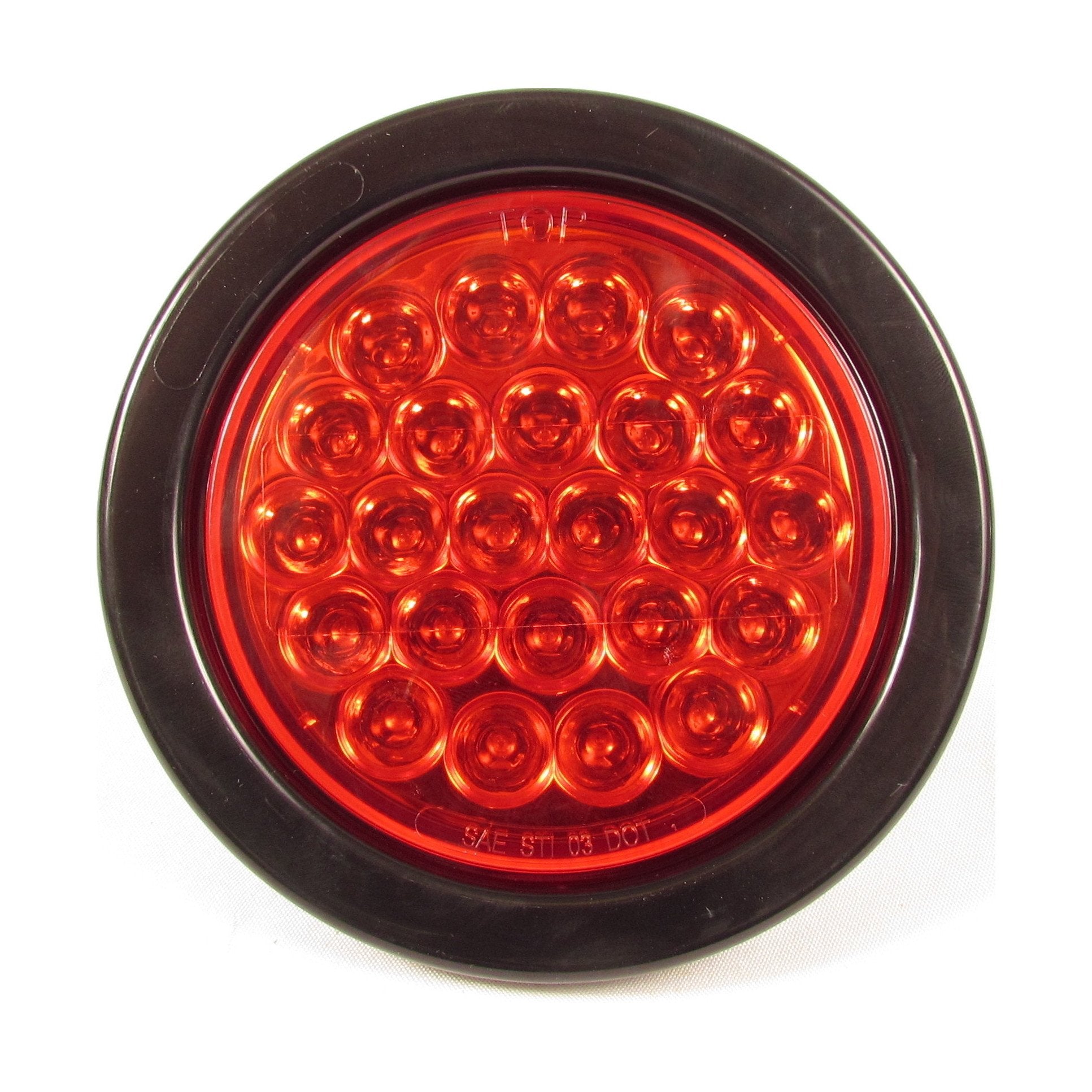 Fortpro 4 Round LED Light Bar with 24 Amber LEDs - Durable Off-Road Lighting for Trucks, Jeeps & ATVs - Perfect for Night Driving, Fog & Hazard Conditions