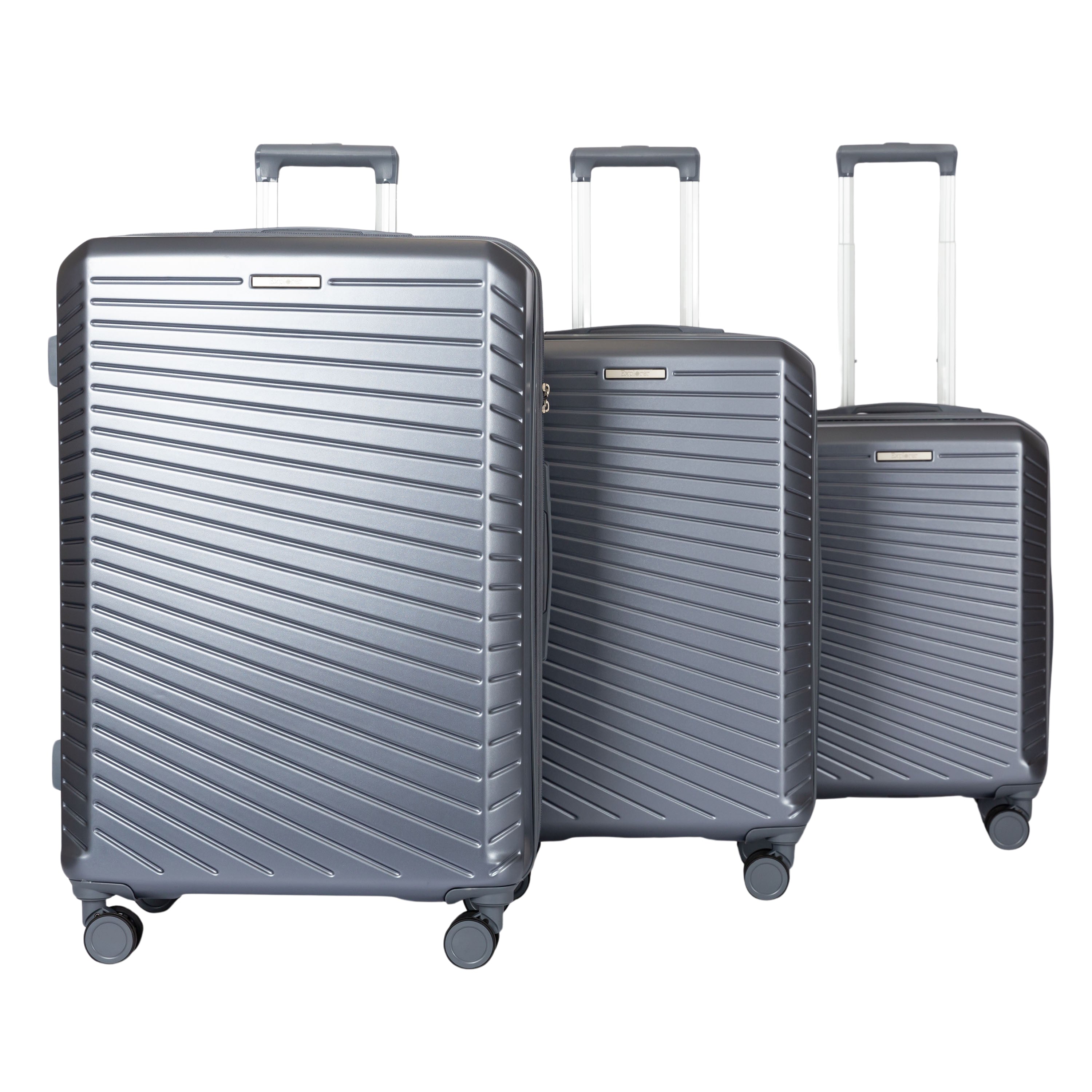 Explorer Passport Anti-Theft Expandable 3-Piece Luggage Set - Lightweight Carry-On Suitcase with TSA Lock for Travel, Business Trips & Vacations