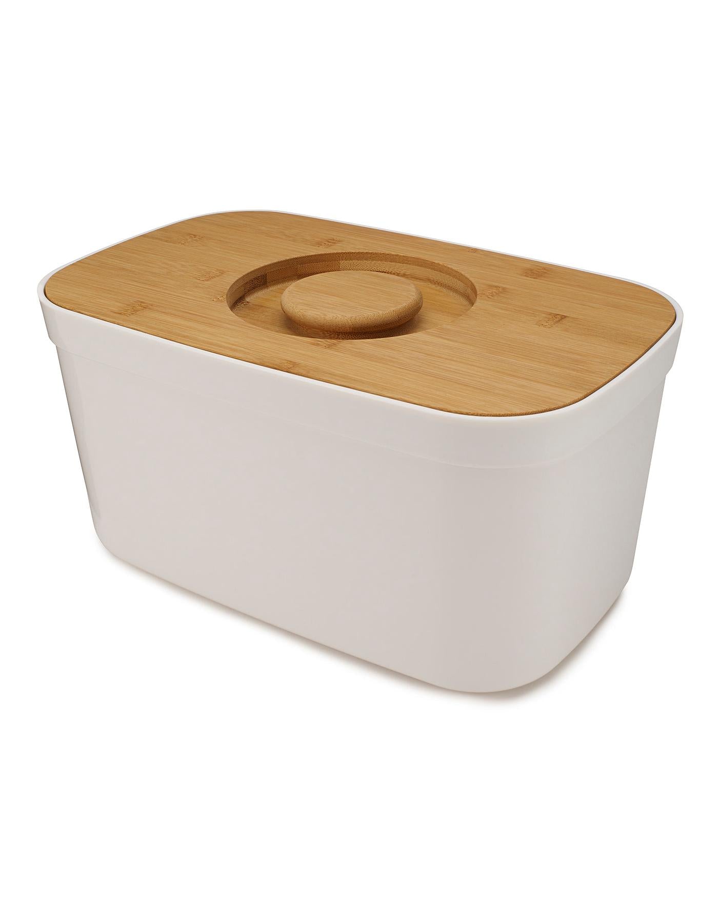Stainless Steel Bread Box with Built-in Cutting Board - Fresh Bread Storage for Kitchen Countertop, Pantry & Dining Table