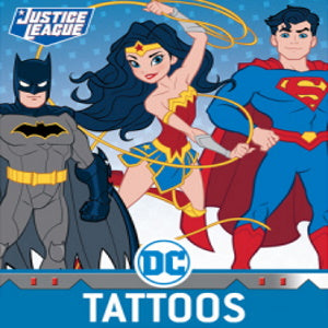 DC Comics Superhero Temporary Tattoos - Batman, Superman, Wonder Woman Designs for Kids & Adults - Perfect for Cosplay, Halloween & Comic Con Events