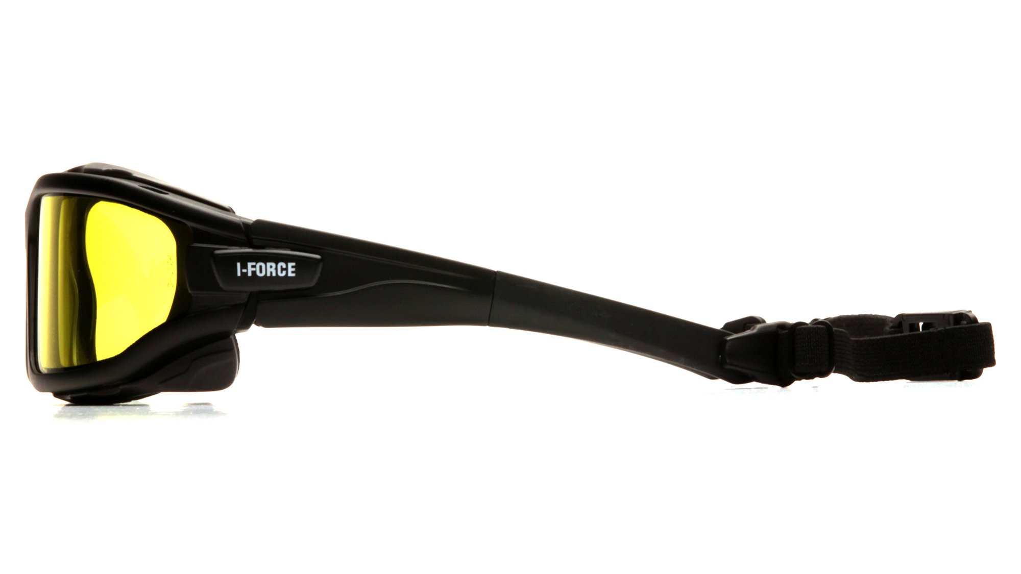 PYRAMEX I-Force Sporty Dual Pane Anti-Fog Safety Goggles - Black Frame with Clear Anti-Fog Lens for Cycling, Skiing, Motorcycling & Outdoor Sports