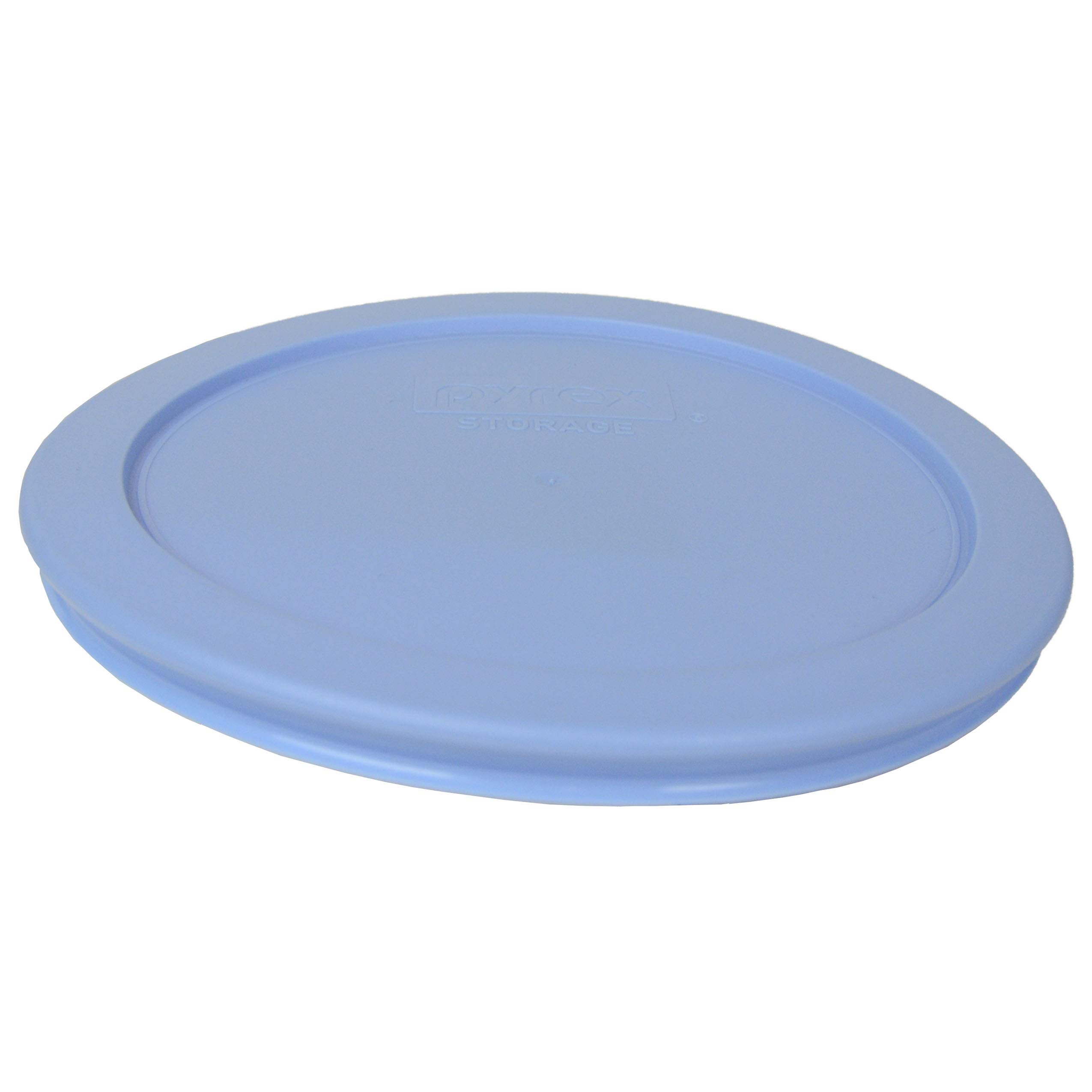 Pyrex 7201-PC Blue Cornflower Round Plastic Food Storage Replacement Lid - Made in USA - Perfect for Meal Prep, Leftovers & Pantry Organization