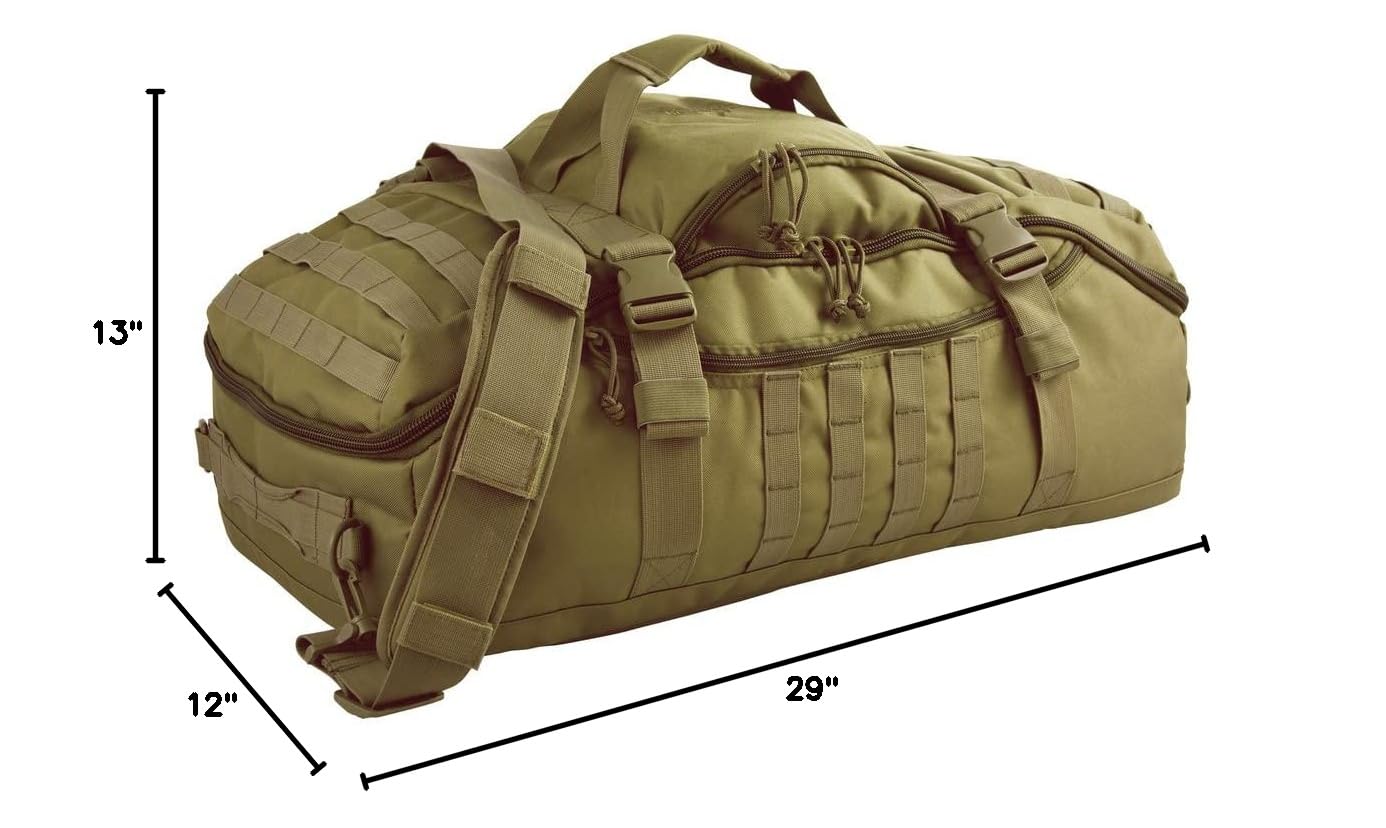 Red Rock Outdoor Gear Traveler Duffle Bag - Waterproof & Durable Travel Duffel for Camping, Gym & Weekend Getaways | Perfect Carry-On Luggage for Men & Women