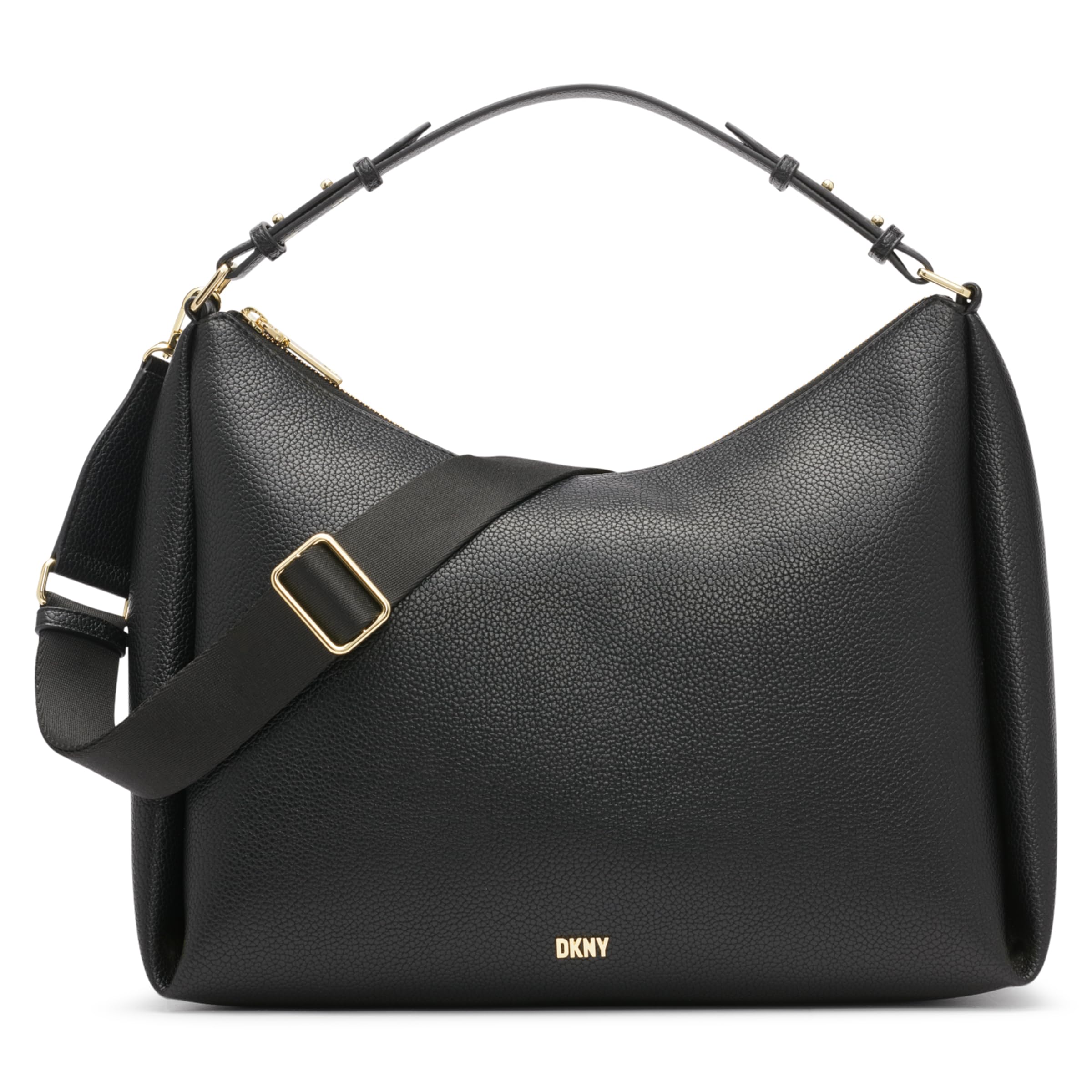 DKNY Hailey Hobo Bag for Women - Stylish Leather Shoulder Purse & Crossbody Handbag - Perfect for Work, Travel & Everyday Use