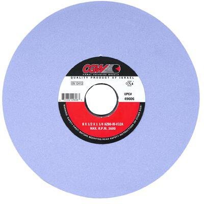 AZ Cool Blue Surface Grinding Wheels 7x1/4x1-1/4 Inch T1 AZ46-I8-V32A for Metalworking - Perfect for Precision Grinding on Steel, Cast Iron & Alloys in Workshops & Factories
