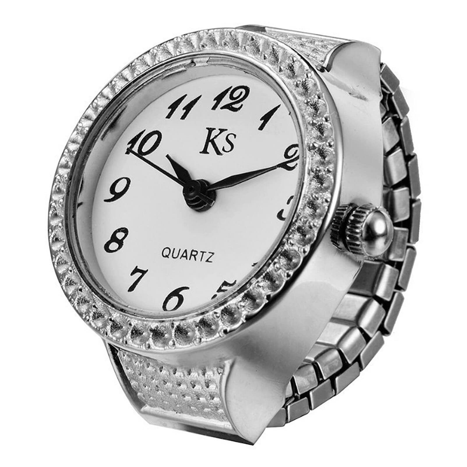 Minimalist Elastic Finger Watch Ring for Men & Women - Adjustable Smart Jewelry Watch for Daily Wear, Fitness & Fashion Accessories