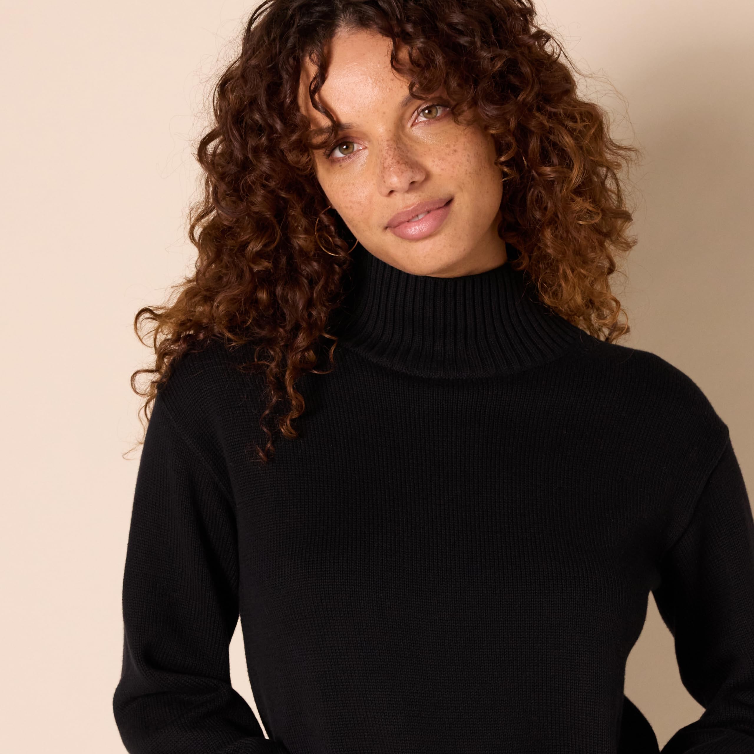 Amazon Essentials Women's Cotton Sweaters - Soft Funnel Neck Pullover, Plus Size & Regular Sizes | Casual Wear, Office Outfits & Fall Layering