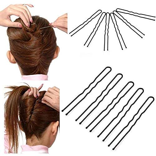 Zeniso® 110-Piece Hair Clips Combo Set - 50 U-Pins, 48 Bobby Pins & 12 Tic-Tak Clips for Women & Girls - Perfect for Styling, Updos, Braids & Everyday Hair Accessories