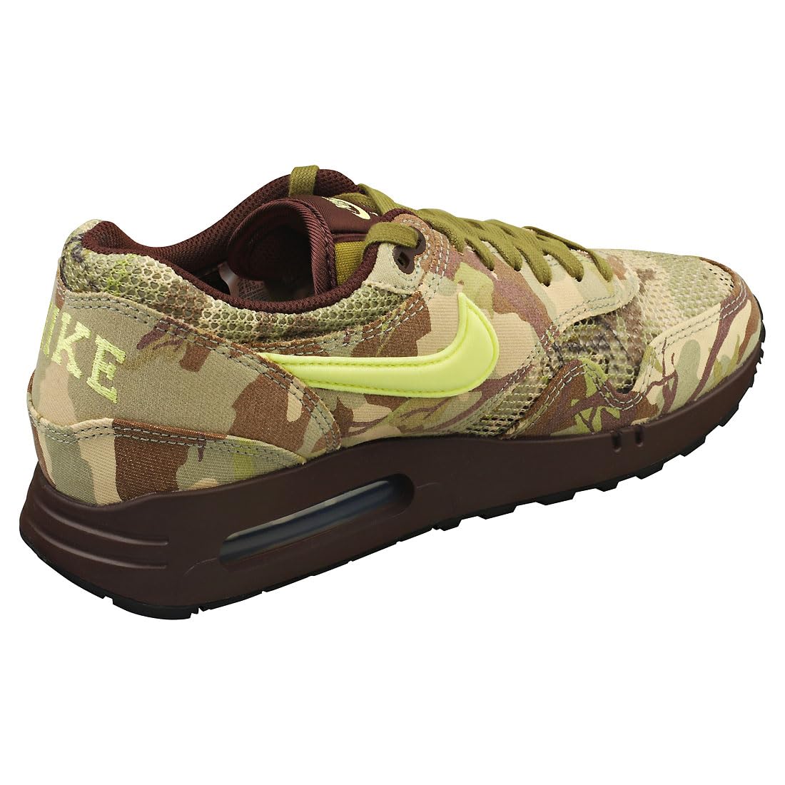 Nike Air Max 270 BT Men's Running Shoes (FN8358-200) - Earth/Oil Green/Black/Light Lemon Twist - Size 9 - Comfortable Cushioned Sneakers for Jogging, Gym Workouts & Casual Wear