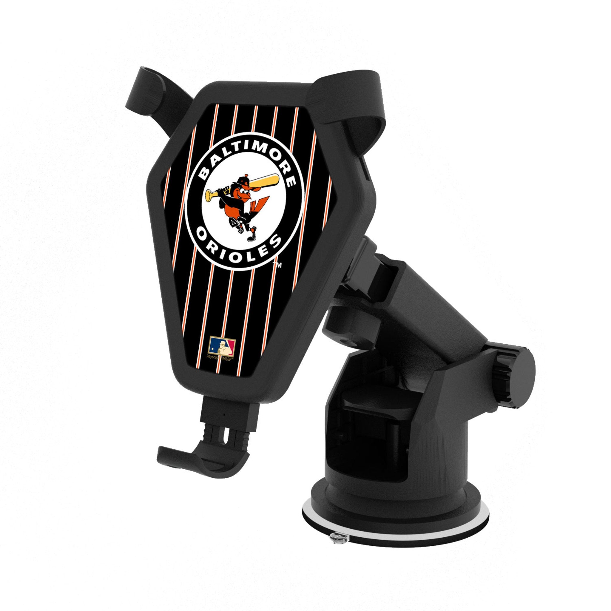Baltimore Orioles 1966-1969 Cooperstown Collection Pinstripe Wireless Car Charger - Fast Charging Phone Mount for Baseball Fans & Commuters