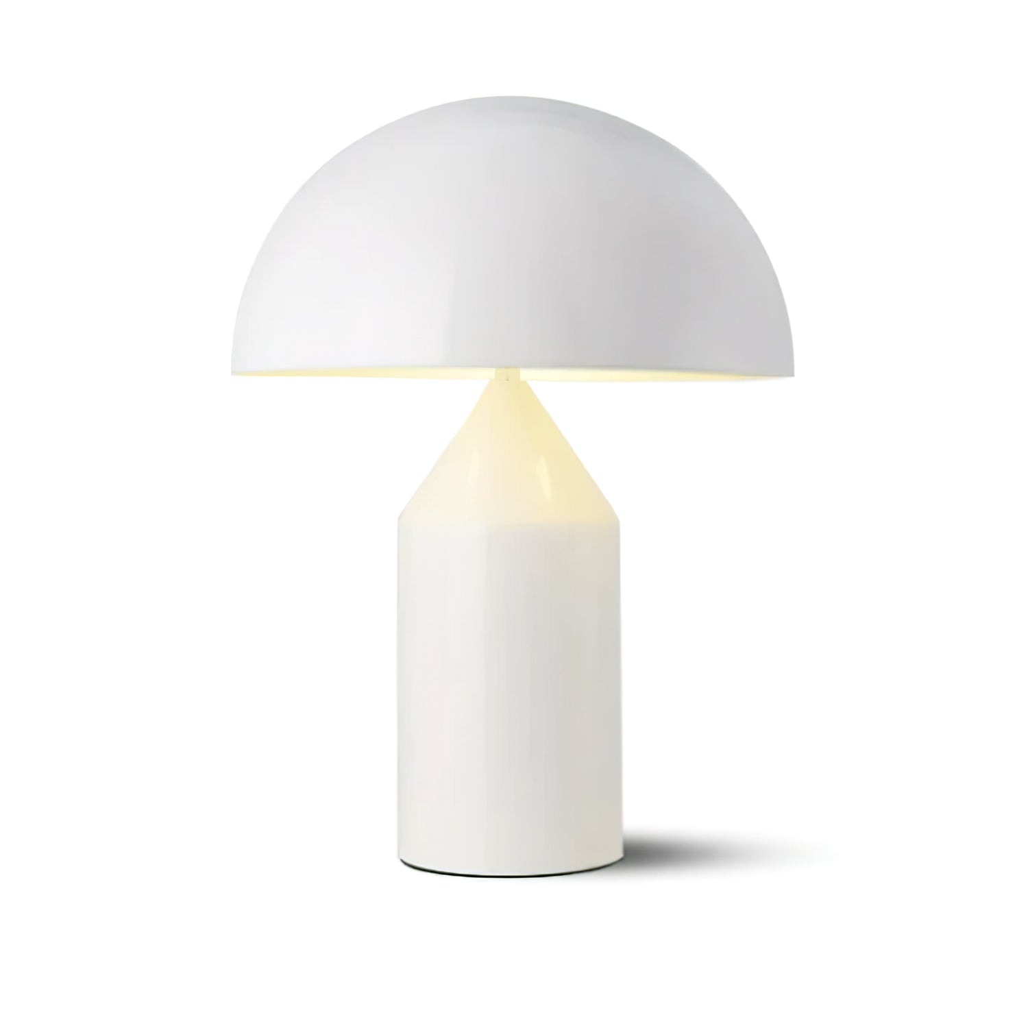 Atollo Modern Metal Table Lamp - Minimalist Design for Living Room, Bedroom, or Office Decor - Adjustable Brightness LED Lighting