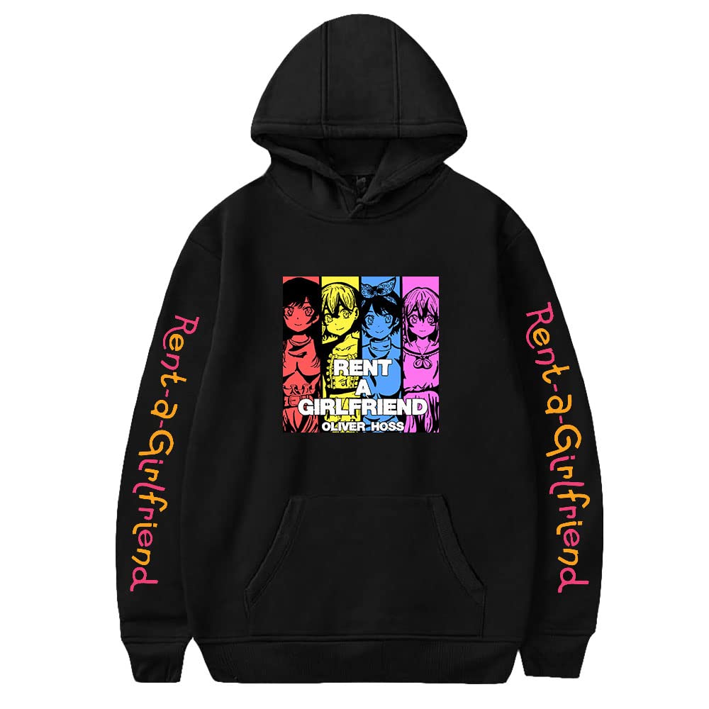 MARLLEGEBEE Anime Hoodie - Rent-A-Girlfriend Manga Inspired Long Sleeve Sweatshirt for Men & Women | Casual Wear, Cosplay, and Japanese Pop Culture Fashion
