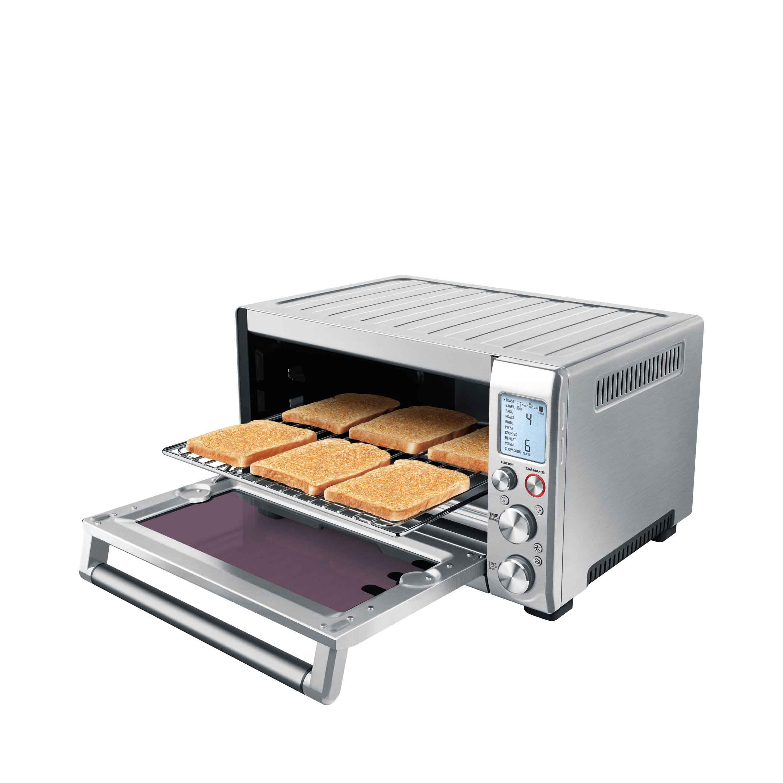 Breville the Smart Oven Pro Countertop Convection Toaster Oven with Brushed Stainless Steel - Perfect for Baking, Roasting & Broiling in Small Kitchens