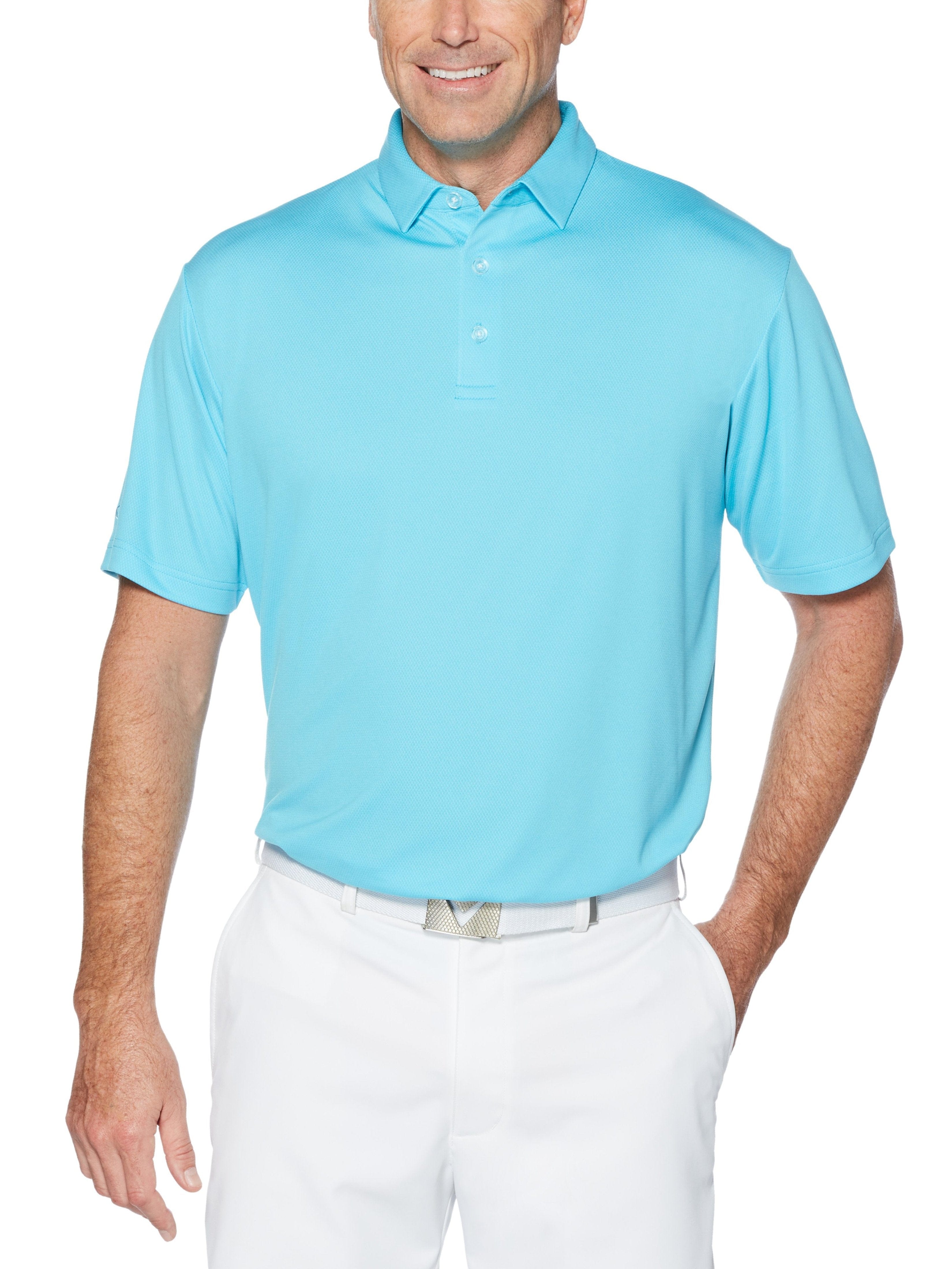 Cooling Men's Birdseye Polo Shirt - Breathable & Moisture-Wicking for Summer, Golf & Outdoor Activities
