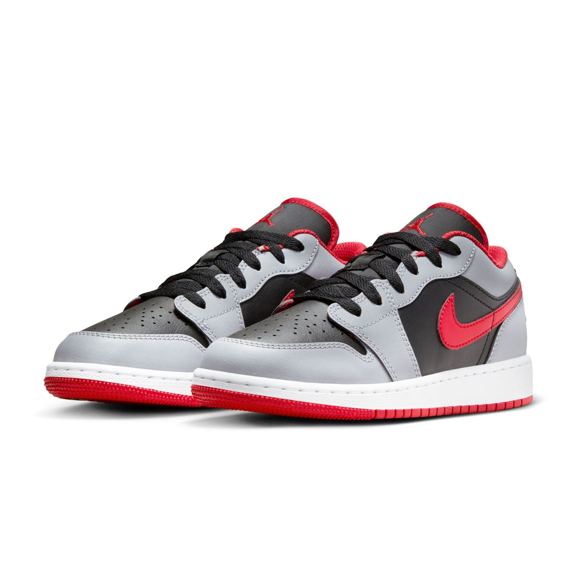 Air Jordan 1 Low 'Black Light Smoke Grey' Sneakers - Men's Basketball Shoes for Casual Wear & Street Style Fashion