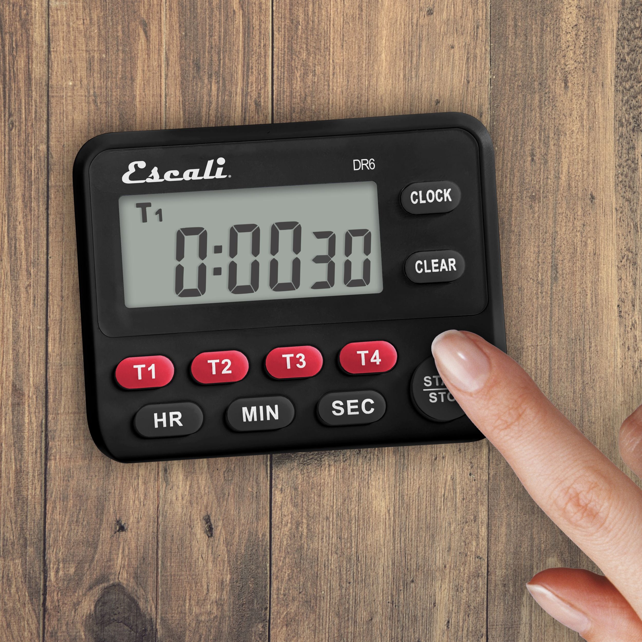 4-Pack Digital Countdown Timer with Large LCD Display - Kitchen, Gym, Classroom, Office, Study, Sports Timing (Black)
