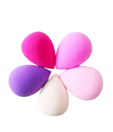 Premium 5-Piece Makeup Sponge Set for Flawless Foundation Blending - Soft Beauty Blender & Cleaner Puff Kit for Seamless Makeup Application - Perfect for Daily Use, Travel & Professional Makeup Artists