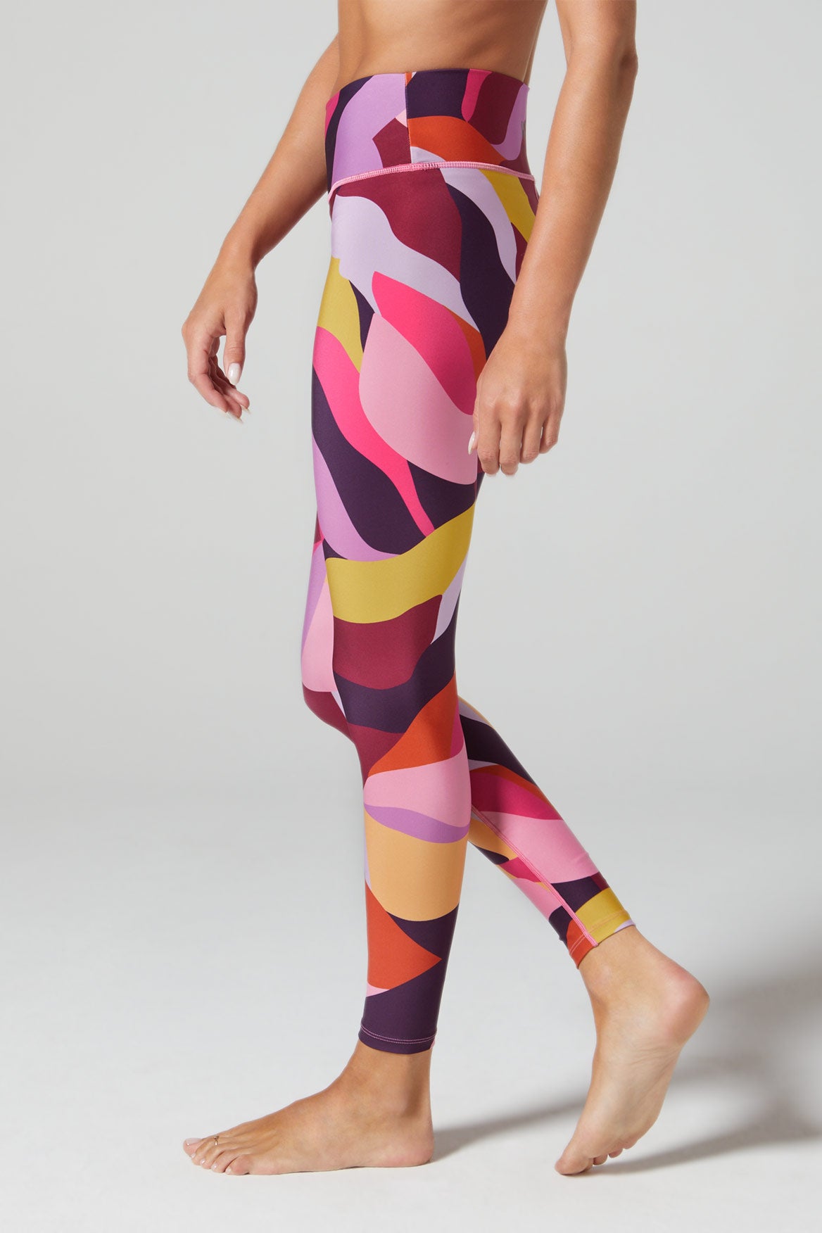 Camila High-Waist Yoga Leggings for Women - Twilight Drive Color - Perfect for Workout, Running & Lounge Wear