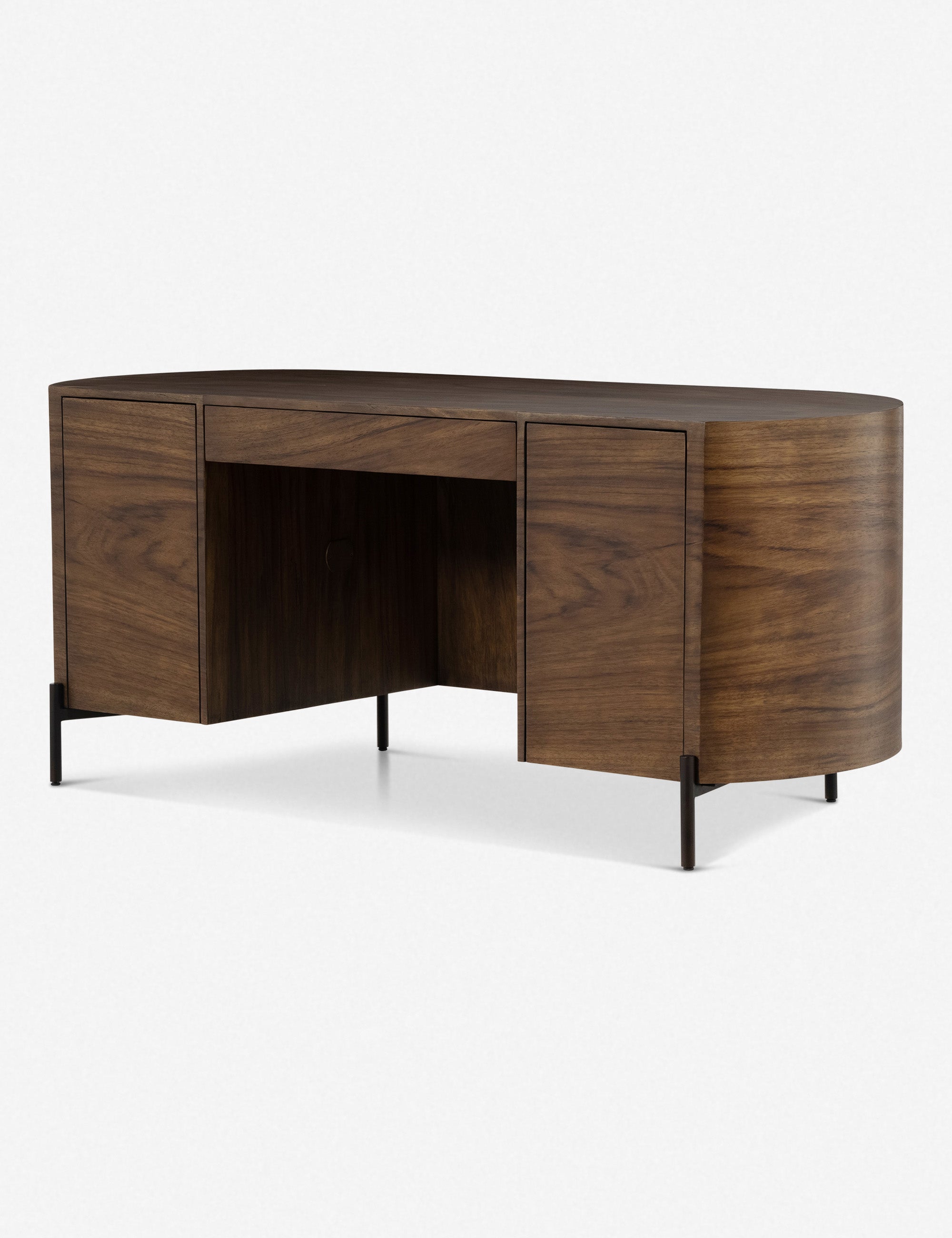 Emmanuel Desk - Modern Writing Desk for Home Office, Study & Workspace - Stylish & Functional Wooden Desk with Drawers for Small Spaces