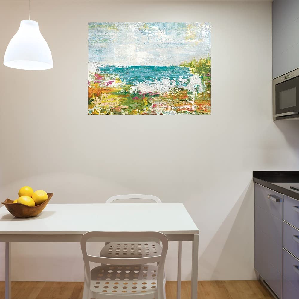 Paul Duncan Fine Art Canvas Wall Decor - Modern Abstract Viewpoint I Painting for Living Room, Bedroom, Office & More - Ready to Hang 43x32 Inches - Perfect for Home Decor, Gifts & Interior Design