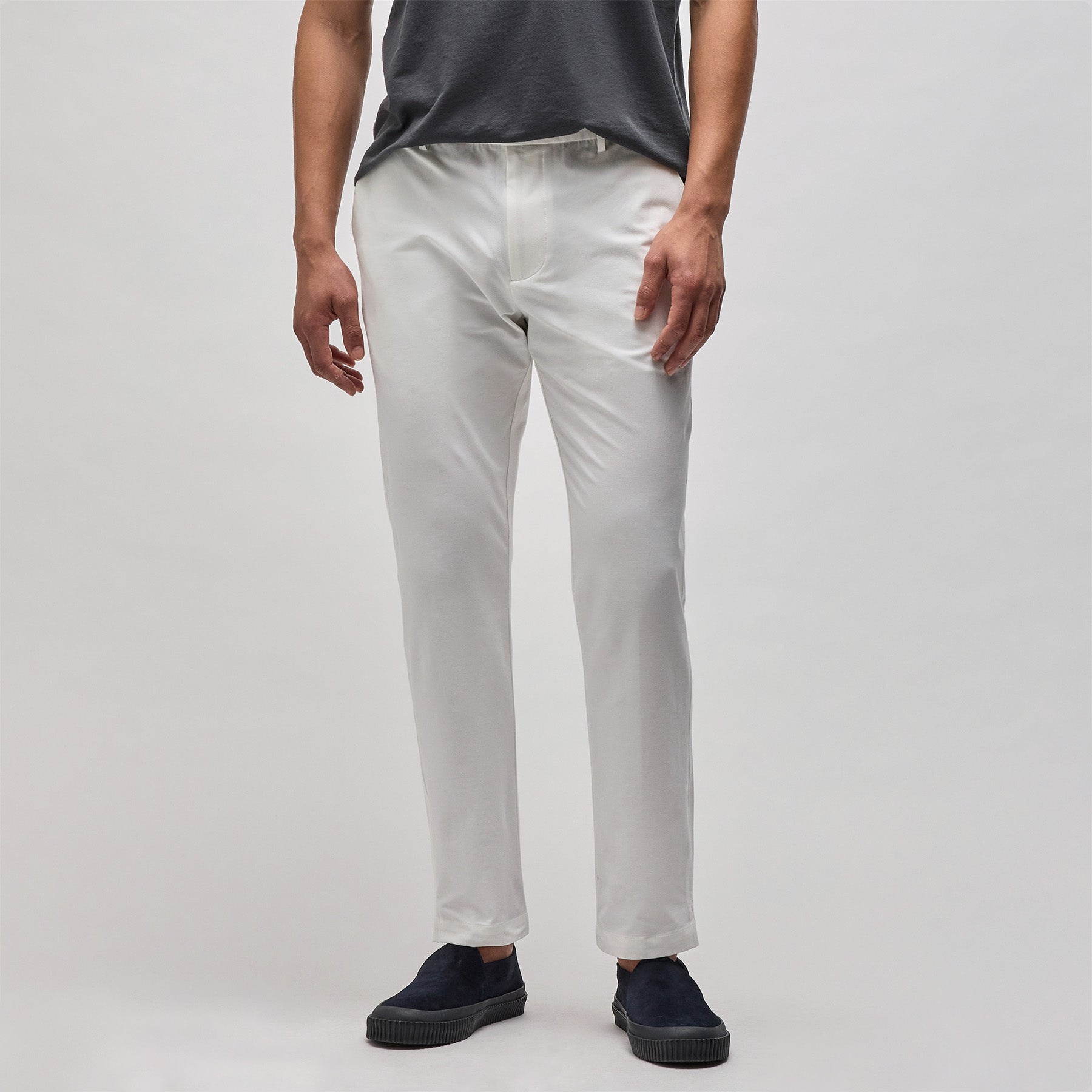 Premium White Golf Pants for Men - Comfortable & Breathable Performance Trousers for Golfing, Casual Wear & Outdoor Activities