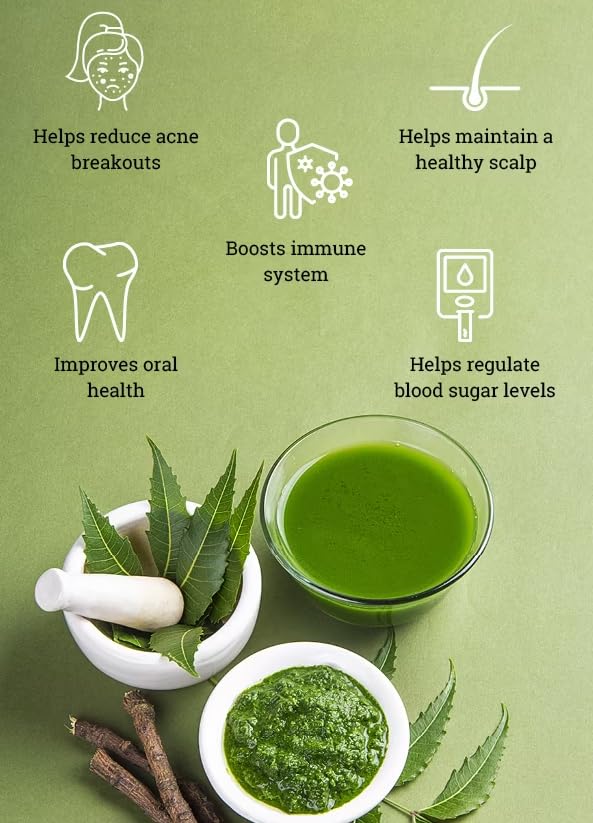 Organic Neem Powder (Azadirachta indica) for Skin & Hair Care - 200g Pure Natural Face Mask & Scalp Treatment | Acne, Dandruff Relief | DIY Beauty & Ayurvedic Remedies for Healthy Skin & Hair
