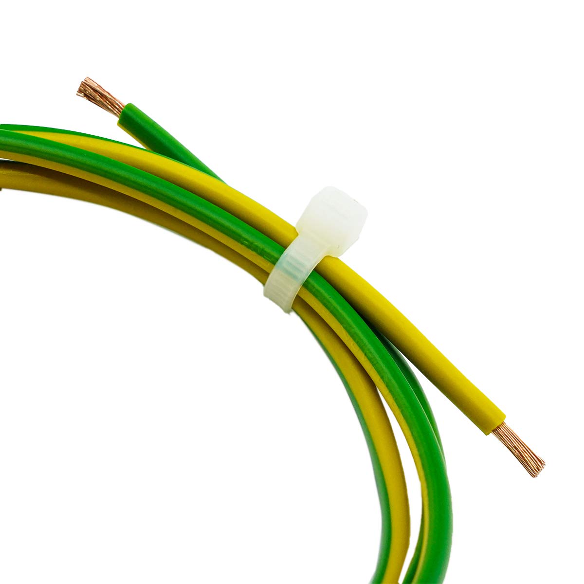 100-Pack White Cable Ties 430x4.8mm | 51lbs Tensile Strength | Chemical Resistant Zip Ties for Indoor/Outdoor Use | Professional Cable Management for Wires, Hoses & DIY Projects