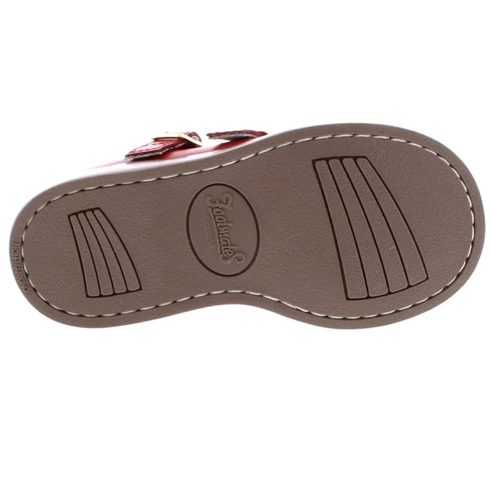 FOOTMATES Baby Girls' Danielle 3 Mary Jane Flats - Comfortable Infant/Toddler/Little Kid Shoes for School, Play & Special Occasions