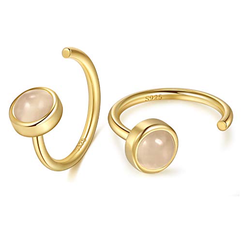 Moonstone/Gold Plated Silver