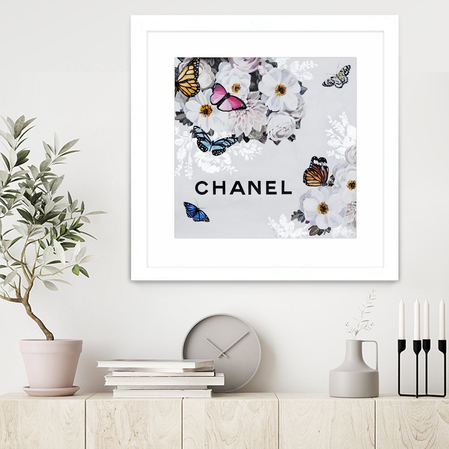Chic Blooms I - Elegant Artificial Floral Arrangement for Home Decor, Wedding Centerpieces & Office Table Decorations