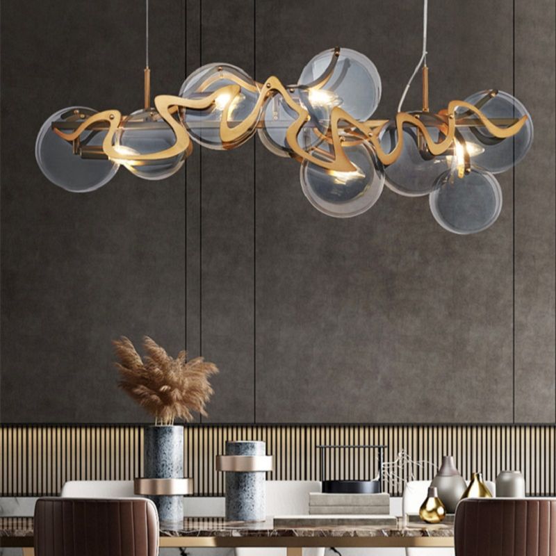 Luxury Crystal Chandelier - Modern Glass Ceiling Light Fixture for Dining Room, Living Room & Bedroom | Elegant Home Decor Lighting for Weddings & Interior Design