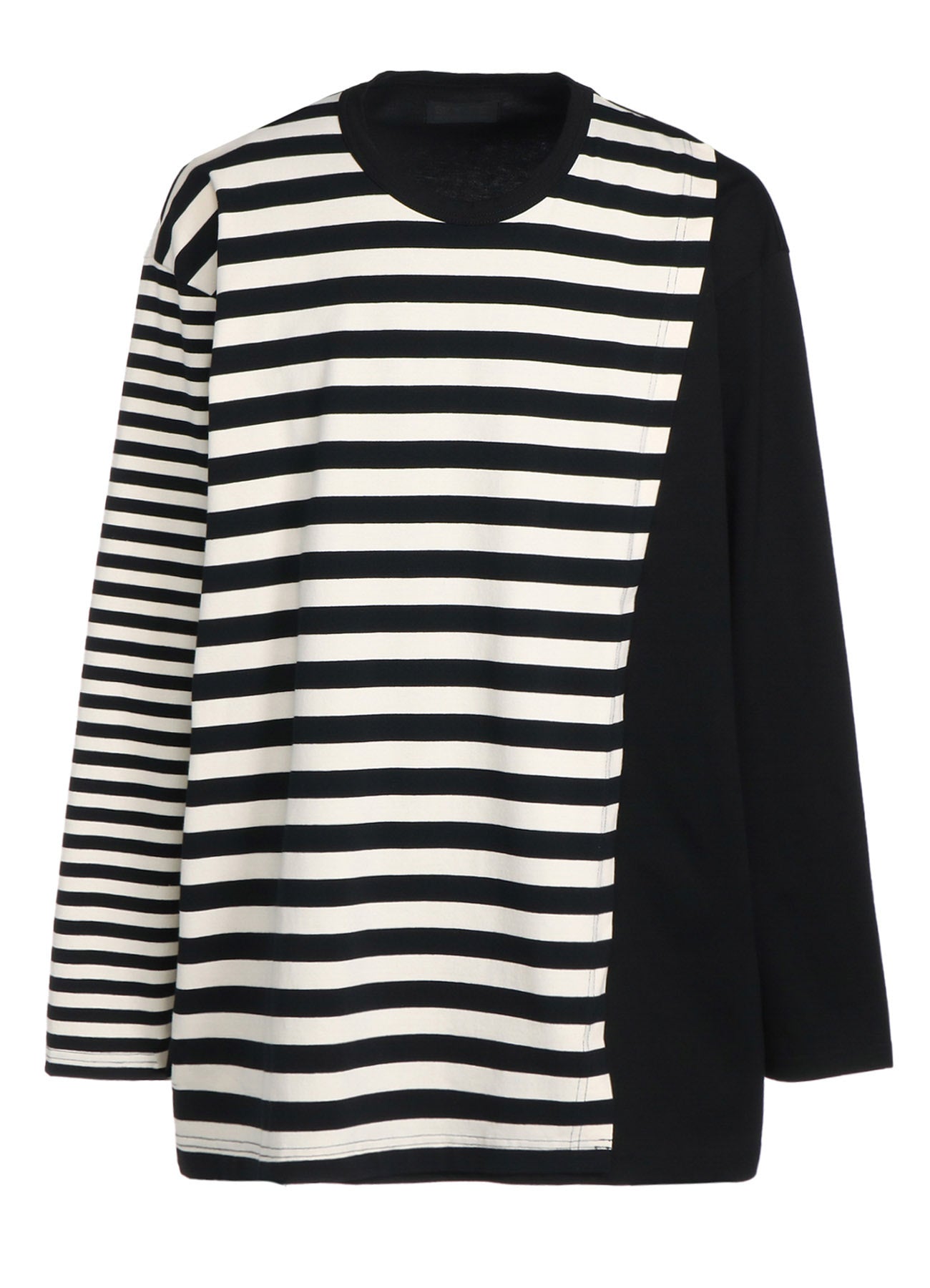 Soft Cotton Jersey Fused Stripe Layered Long Sleeve T-Shirt for Men & Women | Casual Wear, Layering, Everyday Comfort