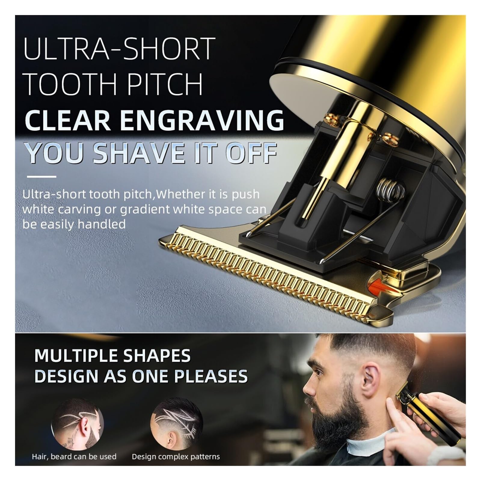 2-in-1 Electric Razor & Beard Trimmer for Men - Professional Hair Clipper & Foil Shaver Kit - Perfect for Home Barbering, Travel Grooming, and Daily Beard Maintenance