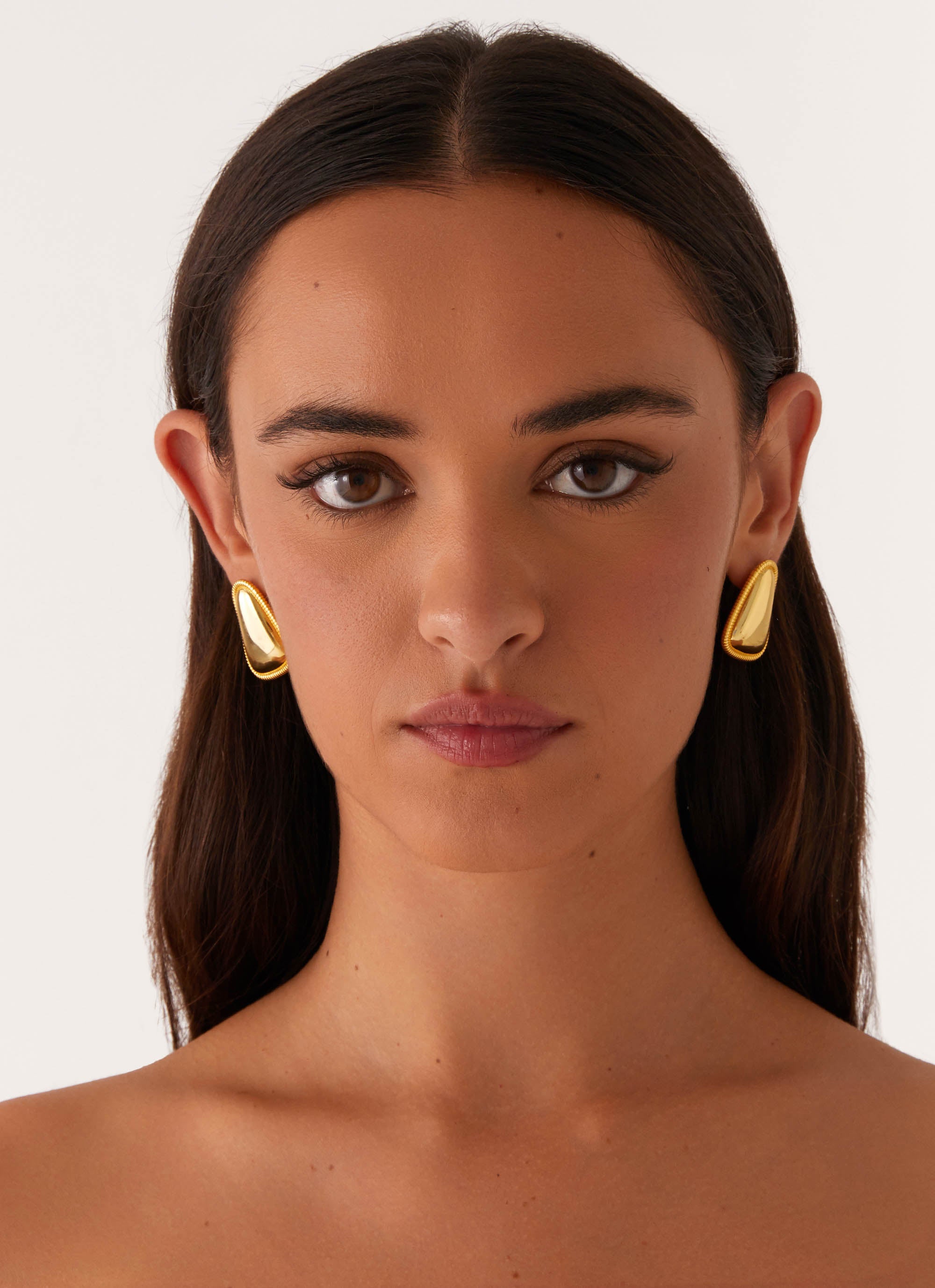 Eyes On The Prize Earrings - Elegant Gold Hoop Earrings for Women | Perfect for Parties, Weddings & Everyday Wear