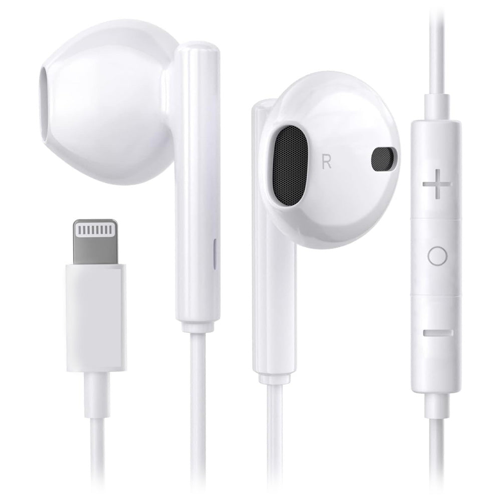 Apple EarPods with Lightning Connector - Wired Earbuds for iPhone, iPad & iPod - High-Quality Sound for Music, Calls & Gaming - Perfect for Workouts, Commuting & Travel