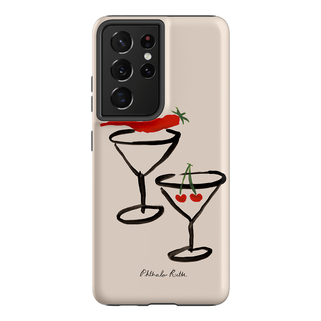 Premium Chili Cherry Pattern Phone Case - Trendy & Durable Protective Cover for iPhone & Samsung | Perfect for Everyday Use, Travel & Outdoor Activities