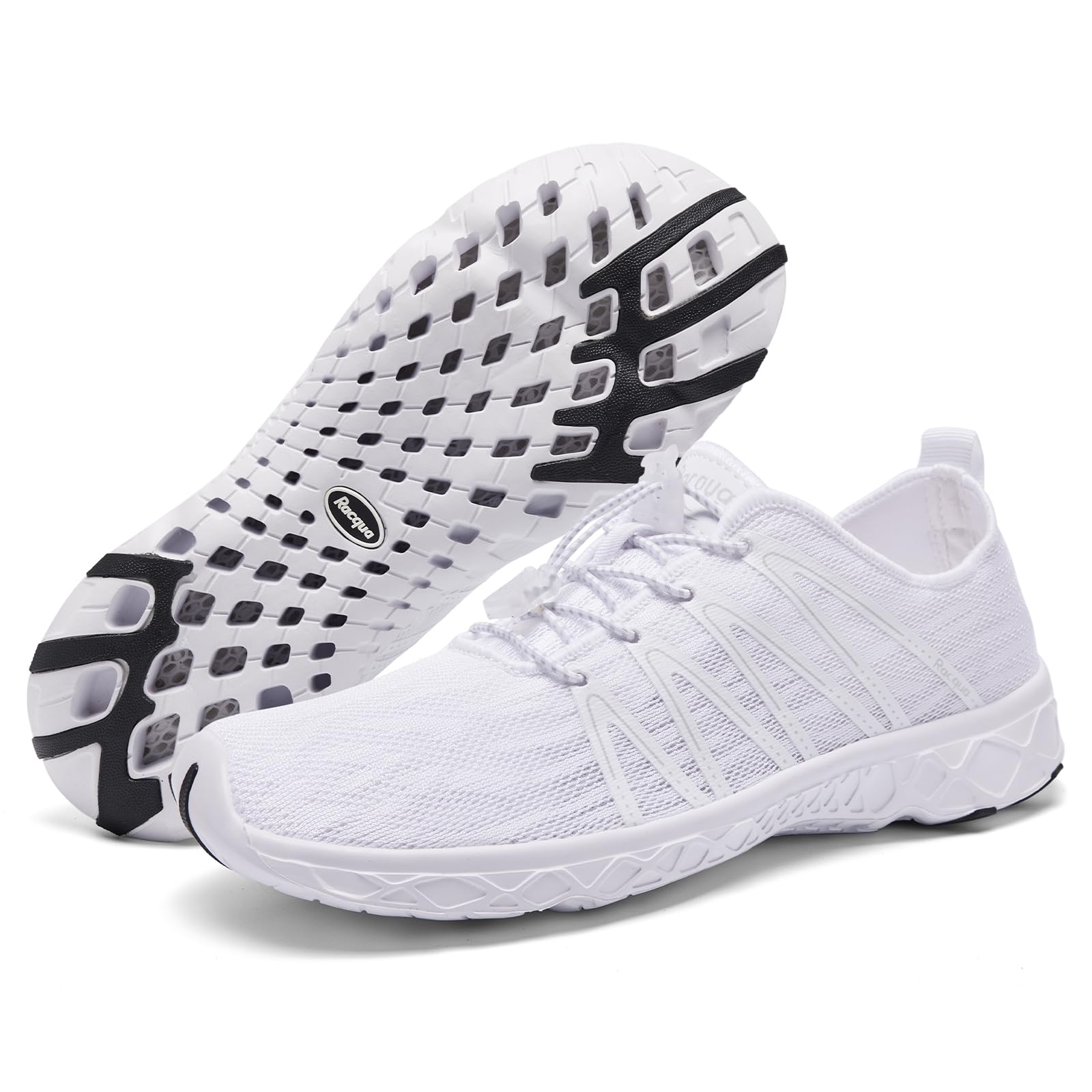 Racqua Water Shoes for Women & Men - Quick-Dry Aqua Swim Shoes for Beach, Pool, Surfing & Water Sports