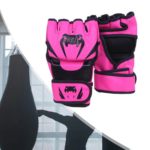 MMA Gloves Half Finger - Waterproof & Portable Punching Bag for Martial Arts Training, Boxing, MMA, Kickboxing - Ideal for Home Gym, Outdoor Practice & Combat Sports